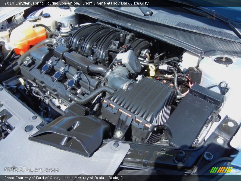 Bright Silver Metallic / Dark Slate Gray 2010 Chrysler Sebring Touring Convertible