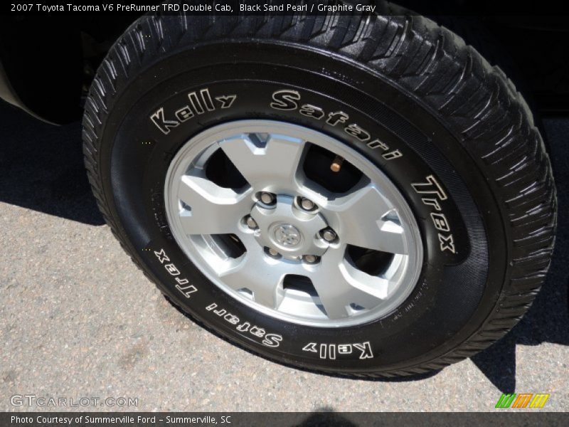 Black Sand Pearl / Graphite Gray 2007 Toyota Tacoma V6 PreRunner TRD Double Cab