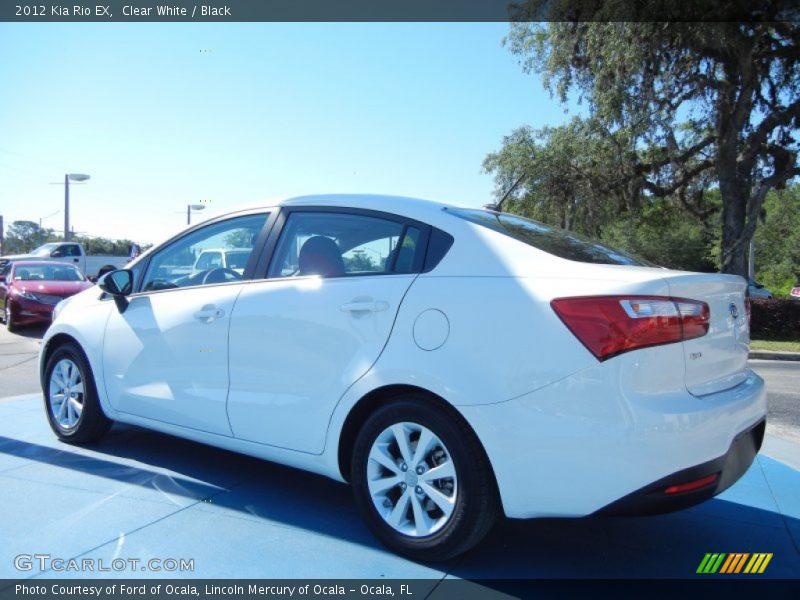 Clear White / Black 2012 Kia Rio EX