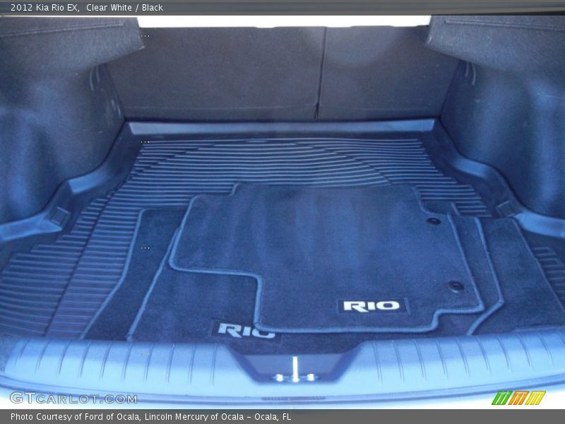 Clear White / Black 2012 Kia Rio EX