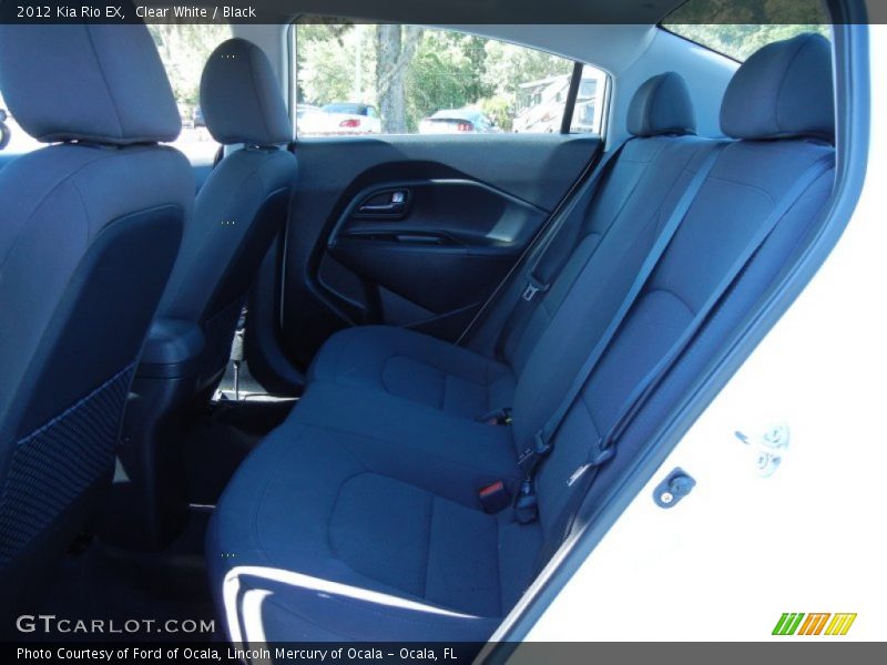 Clear White / Black 2012 Kia Rio EX