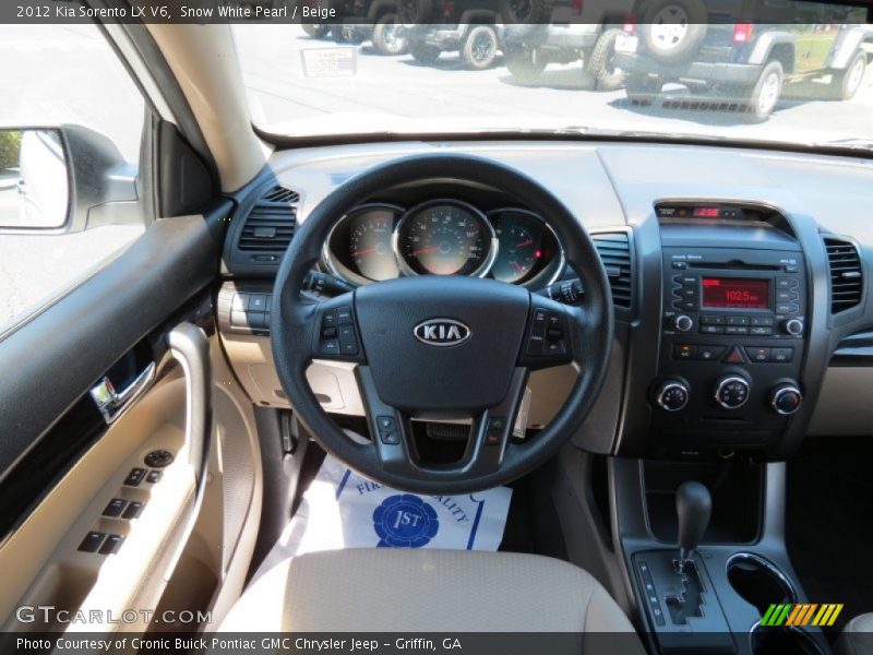 Snow White Pearl / Beige 2012 Kia Sorento LX V6