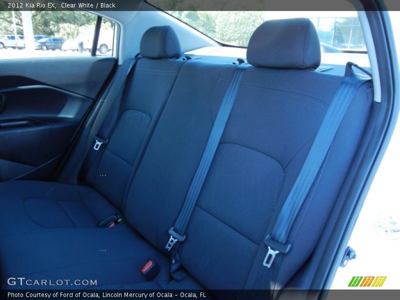 Clear White / Black 2012 Kia Rio EX