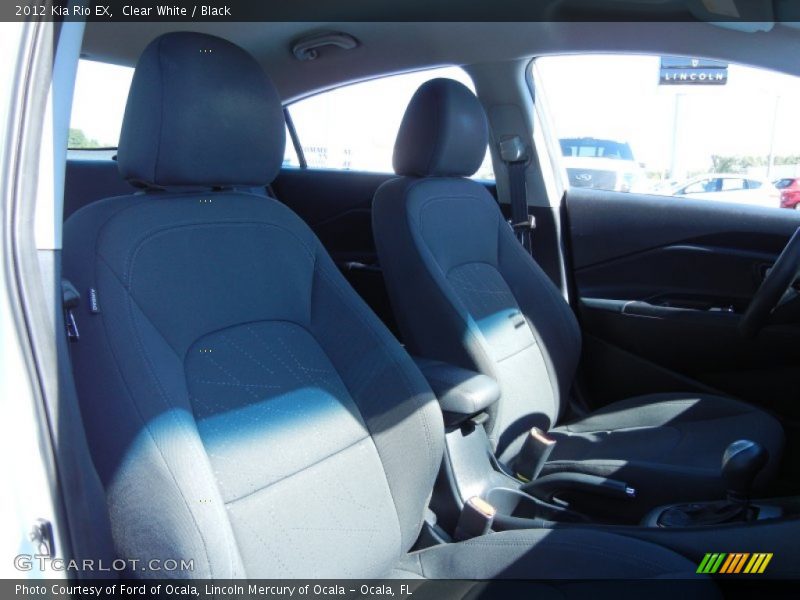 Clear White / Black 2012 Kia Rio EX