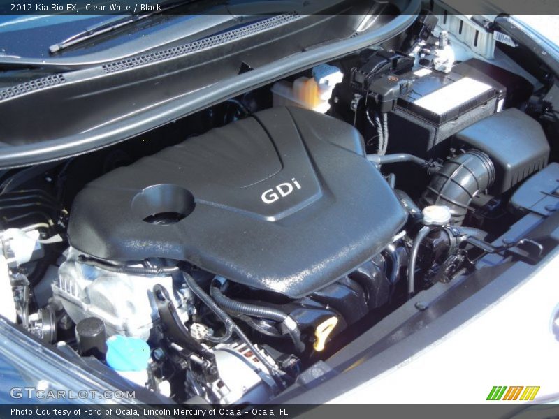 Clear White / Black 2012 Kia Rio EX