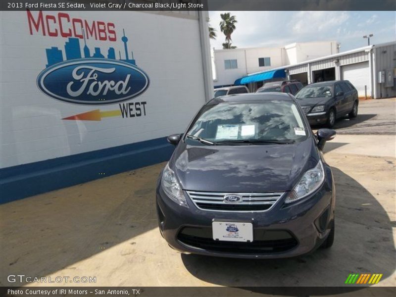 Violet Gray / Charcoal Black/Light Stone 2013 Ford Fiesta SE Sedan