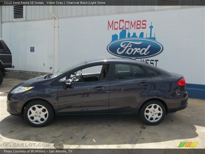 Violet Gray / Charcoal Black/Light Stone 2013 Ford Fiesta SE Sedan