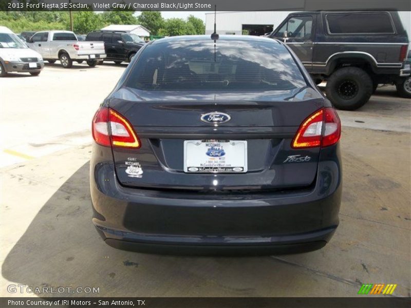 Violet Gray / Charcoal Black/Light Stone 2013 Ford Fiesta SE Sedan