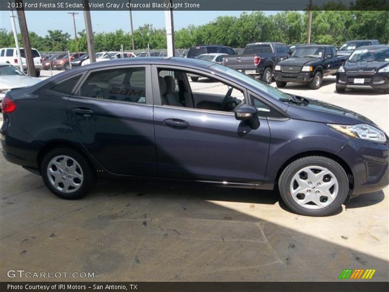 Violet Gray / Charcoal Black/Light Stone 2013 Ford Fiesta SE Sedan