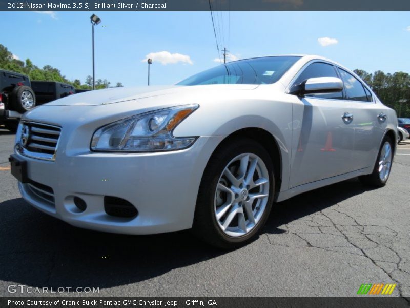 Brilliant Silver / Charcoal 2012 Nissan Maxima 3.5 S