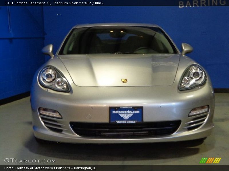 Platinum Silver Metallic / Black 2011 Porsche Panamera 4S