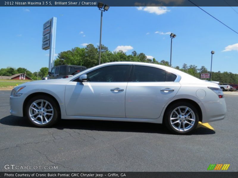 Brilliant Silver / Charcoal 2012 Nissan Maxima 3.5 S