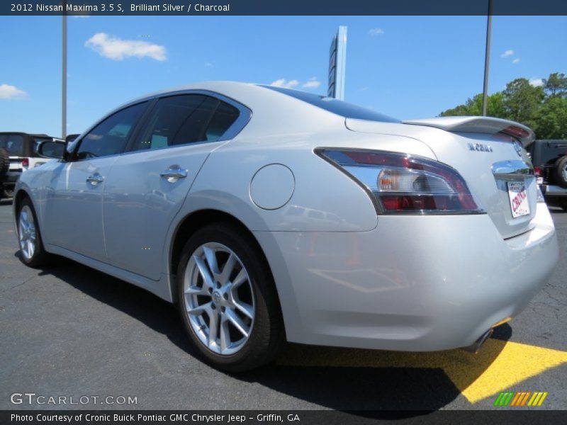 Brilliant Silver / Charcoal 2012 Nissan Maxima 3.5 S