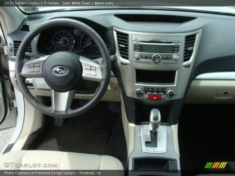Satin White Pearl / Warm Ivory 2010 Subaru Legacy 2.5i Sedan