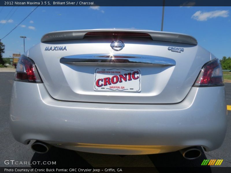 Brilliant Silver / Charcoal 2012 Nissan Maxima 3.5 S