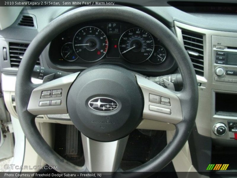 Satin White Pearl / Warm Ivory 2010 Subaru Legacy 2.5i Sedan