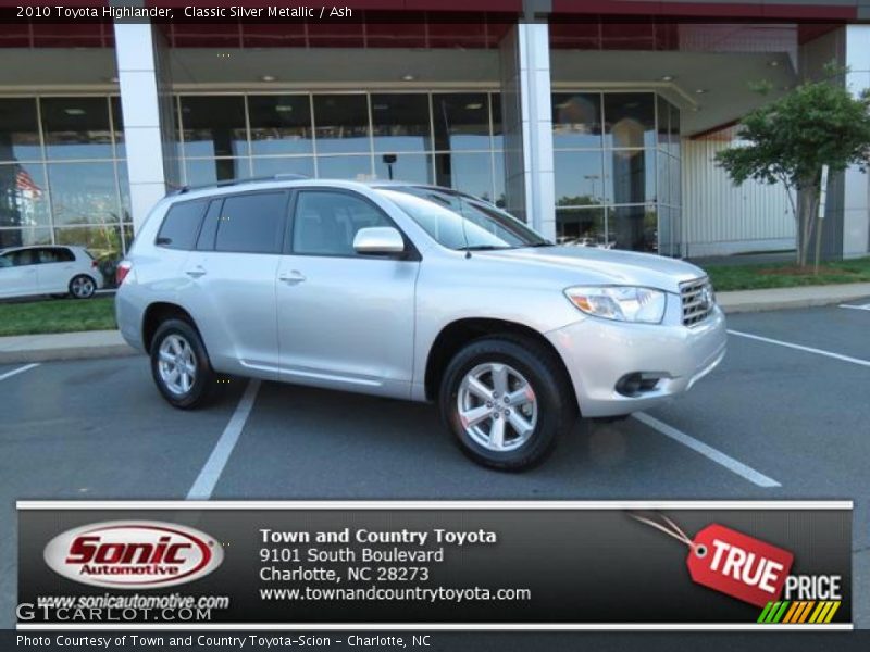 Classic Silver Metallic / Ash 2010 Toyota Highlander