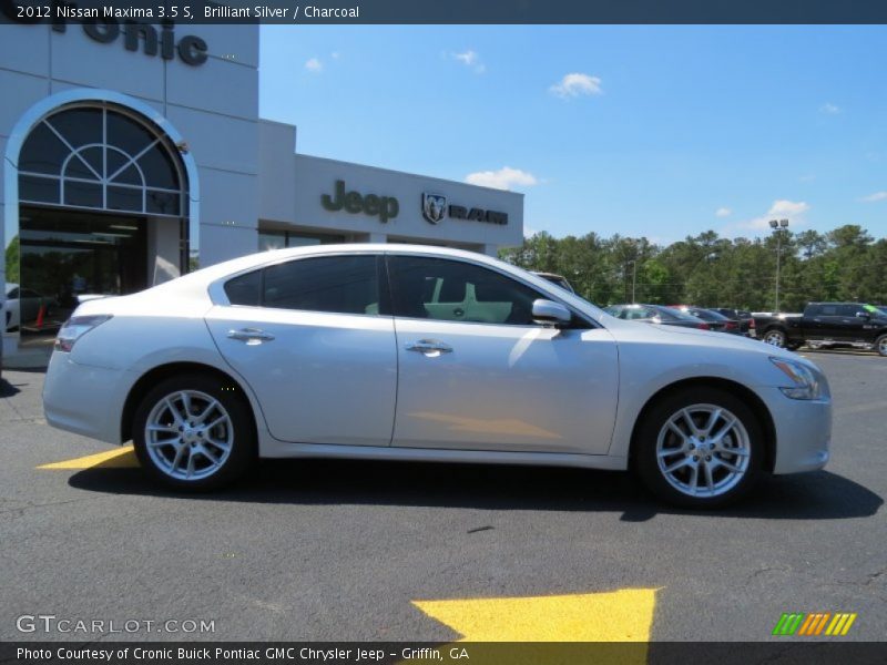 Brilliant Silver / Charcoal 2012 Nissan Maxima 3.5 S