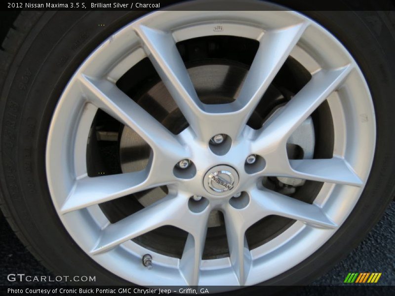 Brilliant Silver / Charcoal 2012 Nissan Maxima 3.5 S