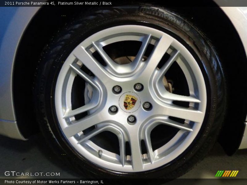 Platinum Silver Metallic / Black 2011 Porsche Panamera 4S