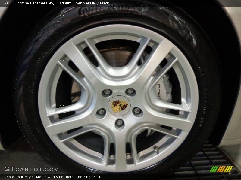 Platinum Silver Metallic / Black 2011 Porsche Panamera 4S