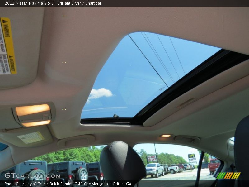 Brilliant Silver / Charcoal 2012 Nissan Maxima 3.5 S