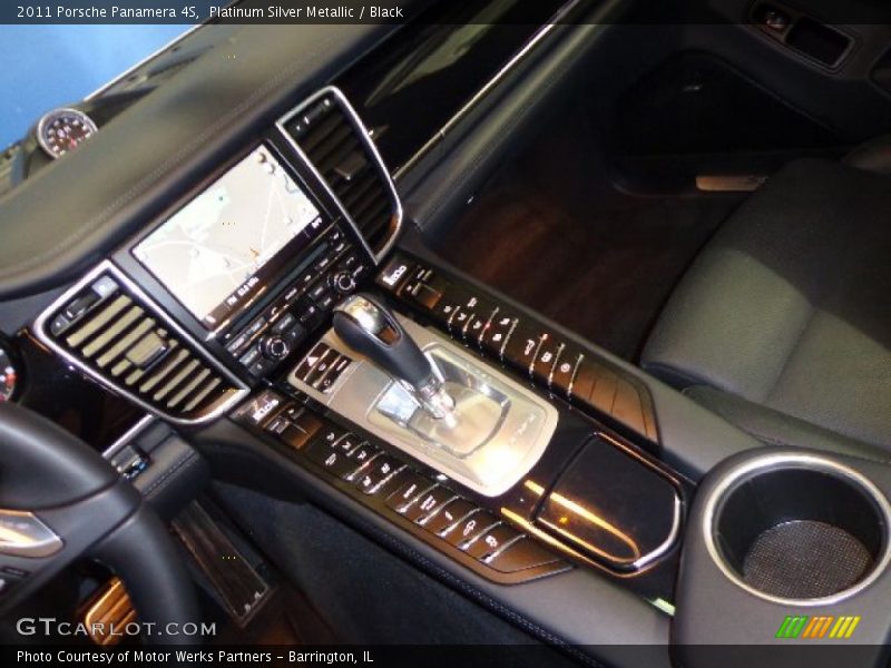 Platinum Silver Metallic / Black 2011 Porsche Panamera 4S