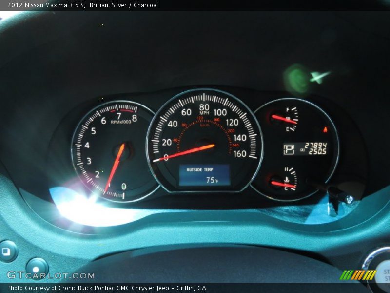 Brilliant Silver / Charcoal 2012 Nissan Maxima 3.5 S
