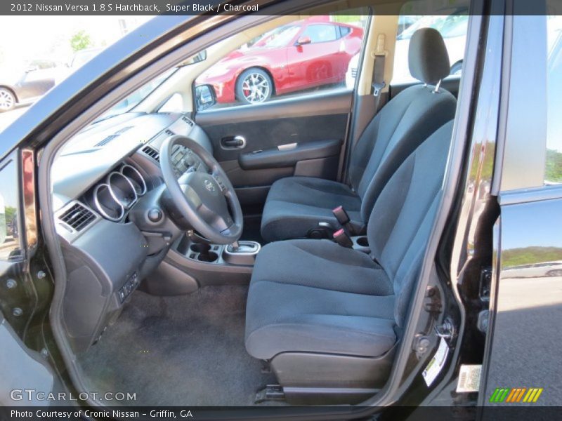 Super Black / Charcoal 2012 Nissan Versa 1.8 S Hatchback