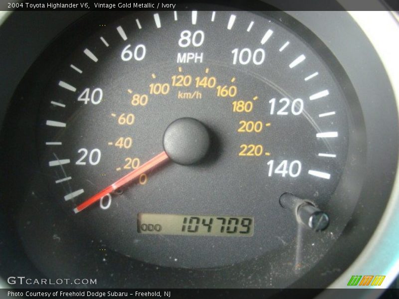 Vintage Gold Metallic / Ivory 2004 Toyota Highlander V6