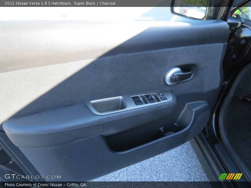 Super Black / Charcoal 2012 Nissan Versa 1.8 S Hatchback