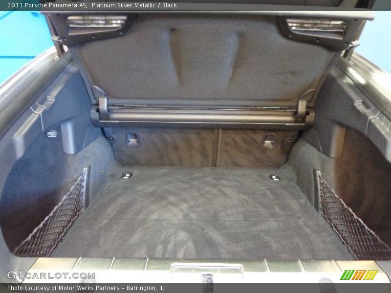 Platinum Silver Metallic / Black 2011 Porsche Panamera 4S