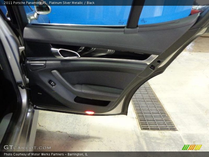 Platinum Silver Metallic / Black 2011 Porsche Panamera 4S