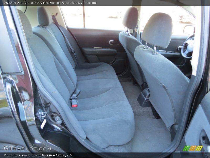 Super Black / Charcoal 2012 Nissan Versa 1.8 S Hatchback