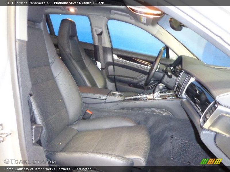 Platinum Silver Metallic / Black 2011 Porsche Panamera 4S