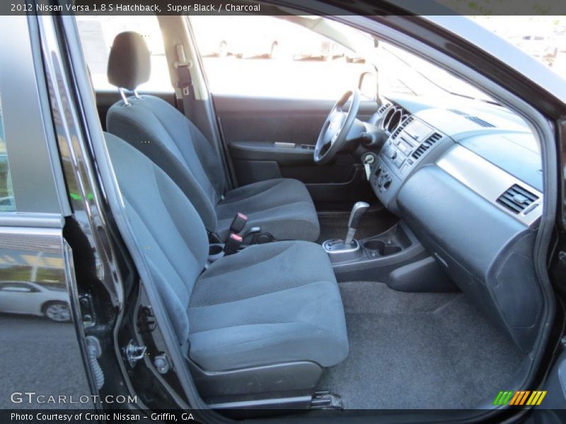 Super Black / Charcoal 2012 Nissan Versa 1.8 S Hatchback