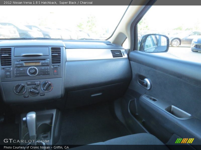Super Black / Charcoal 2012 Nissan Versa 1.8 S Hatchback