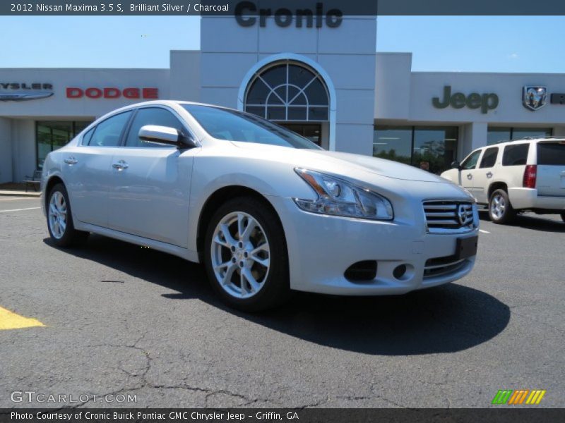 Brilliant Silver / Charcoal 2012 Nissan Maxima 3.5 S