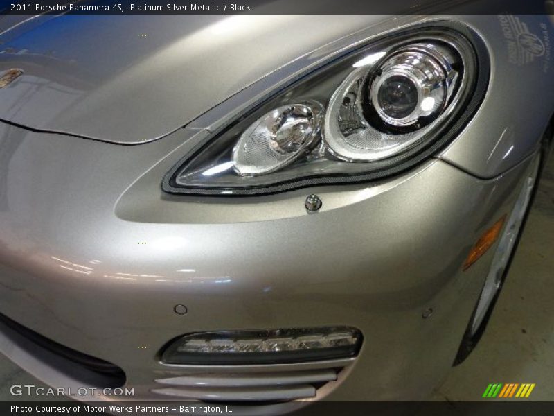 Platinum Silver Metallic / Black 2011 Porsche Panamera 4S