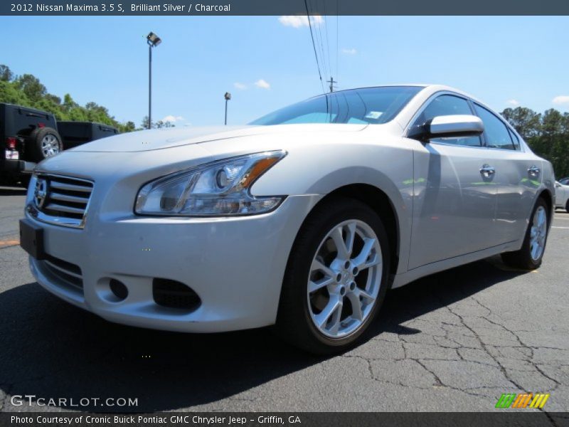 Brilliant Silver / Charcoal 2012 Nissan Maxima 3.5 S