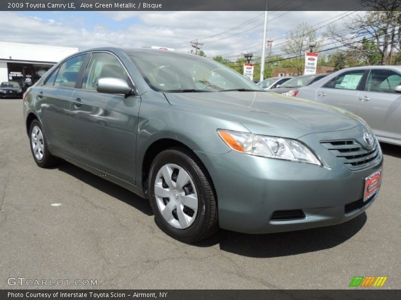 Aloe Green Metallic / Bisque 2009 Toyota Camry LE