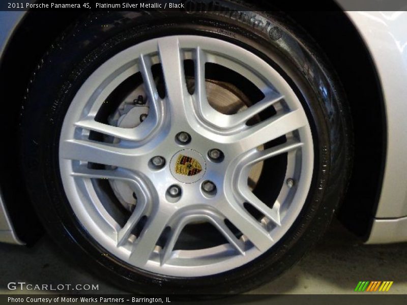 Platinum Silver Metallic / Black 2011 Porsche Panamera 4S