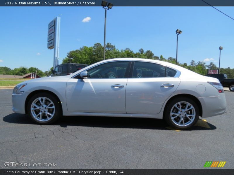 Brilliant Silver / Charcoal 2012 Nissan Maxima 3.5 S