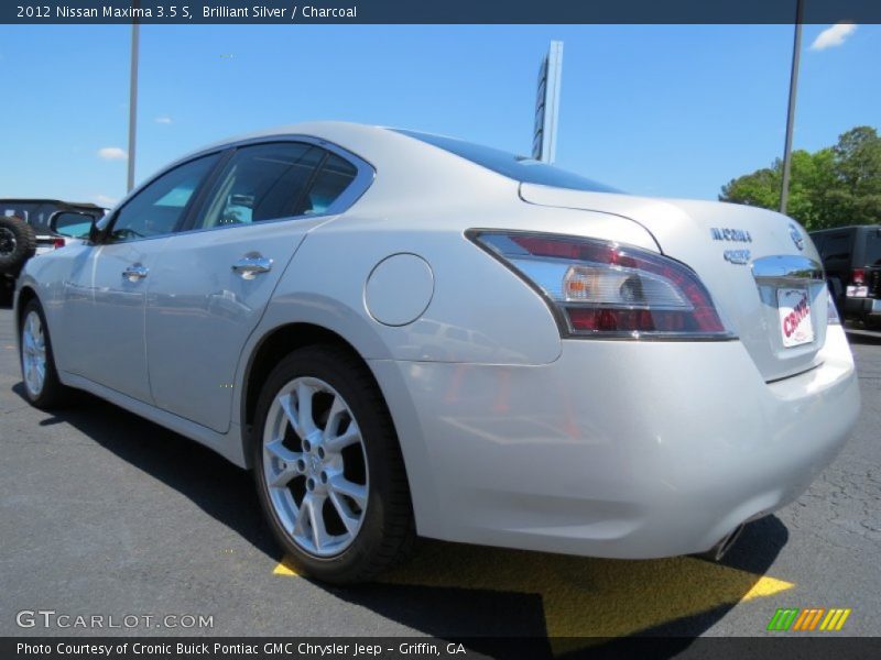 Brilliant Silver / Charcoal 2012 Nissan Maxima 3.5 S