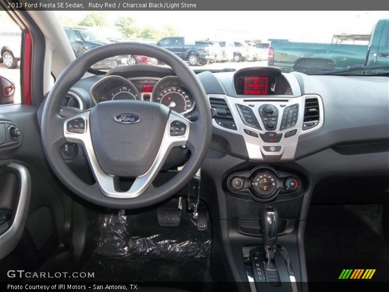 Ruby Red / Charcoal Black/Light Stone 2013 Ford Fiesta SE Sedan