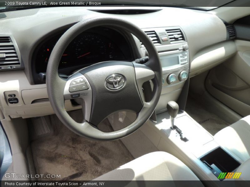 Aloe Green Metallic / Bisque 2009 Toyota Camry LE