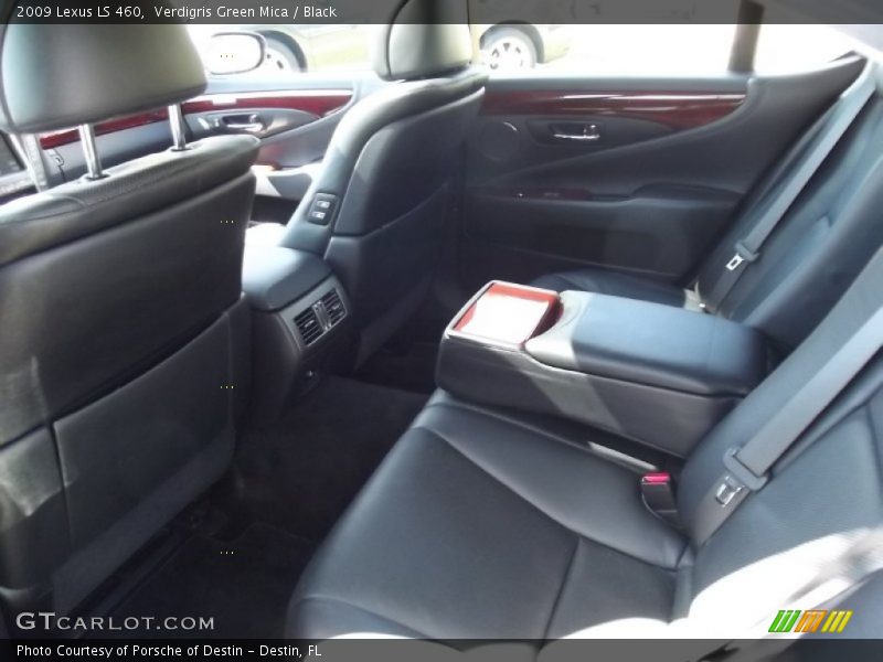 Verdigris Green Mica / Black 2009 Lexus LS 460