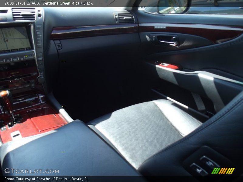 Verdigris Green Mica / Black 2009 Lexus LS 460