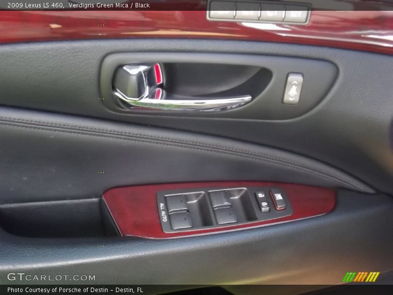 Verdigris Green Mica / Black 2009 Lexus LS 460