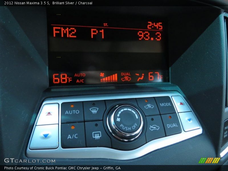 Brilliant Silver / Charcoal 2012 Nissan Maxima 3.5 S
